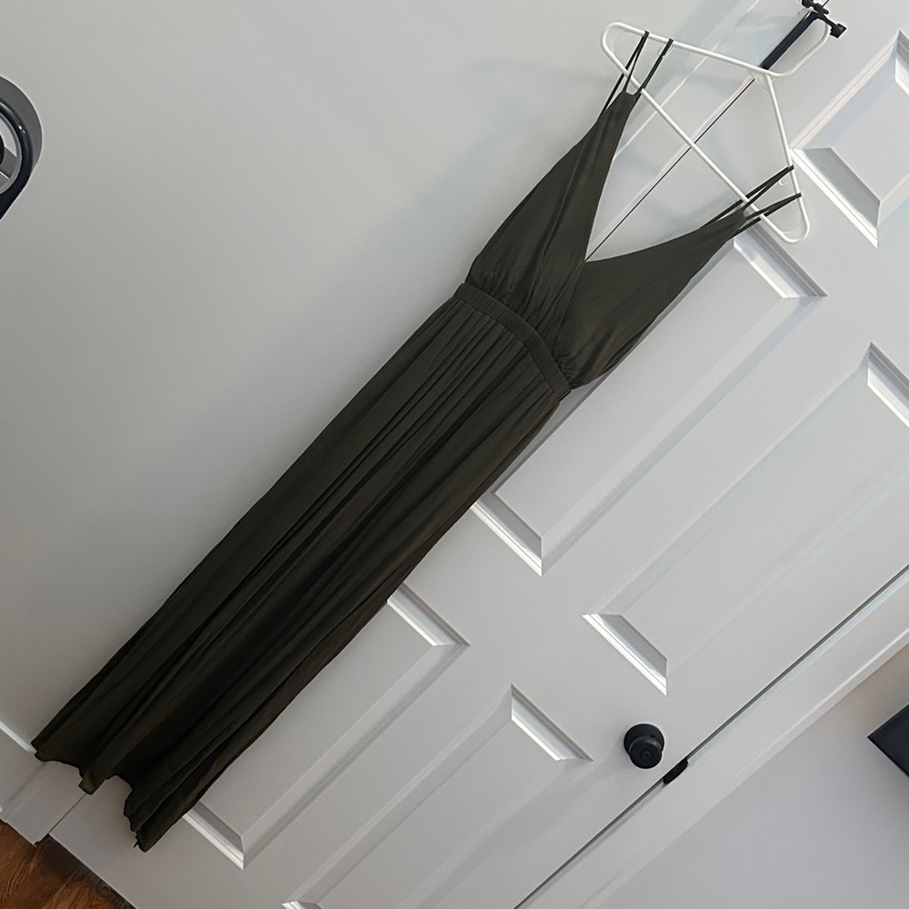 Vacation Olive Green Maxi Dress